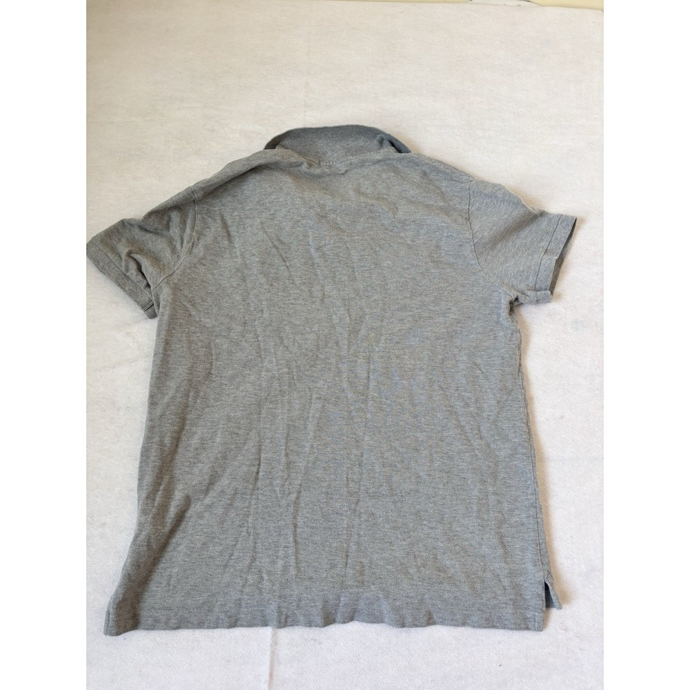 Ralph Lauren Polo Shirt Mens XL Gray Custom Slim Fit Crown Golf Emblem Big Pony - Picture 6 of 8